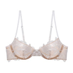 Load image into Gallery viewer, Rosie Mesh & Lace Underwired Bra White