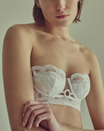 Load image into Gallery viewer, Claudia Lace & Mesh Balconette Bra