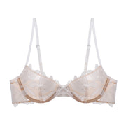Rosie Mesh & Lace Underwired Bra White