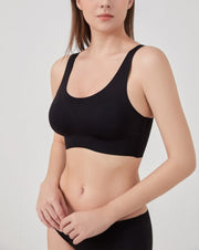 Lucy Soft Seamless Bra - Black